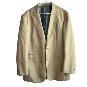 Steve Harvey Cream Striped Blazer w/Paisley print • Used • Size: 46L/40W